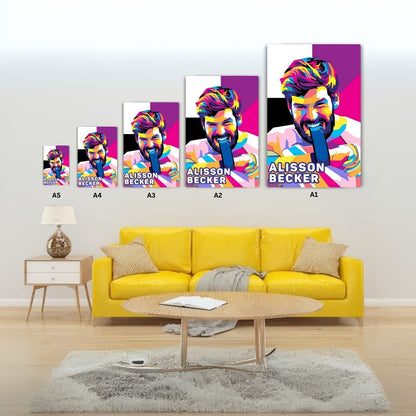 Alisson Becker Metal Poster