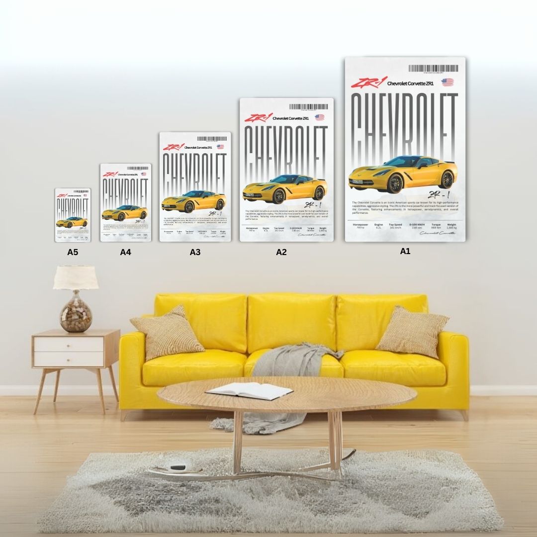 Chevrolet Corvette ZR1 Metal Poster