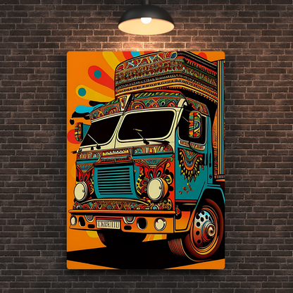 Truck Art Metal Poster