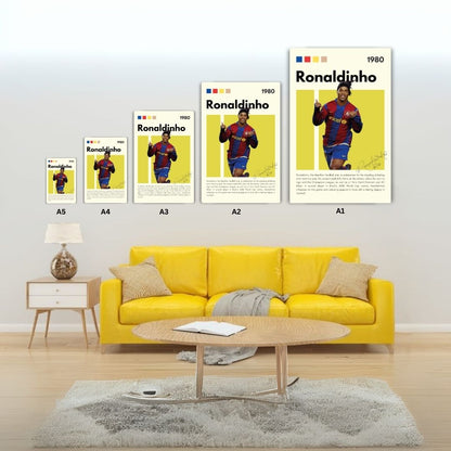 Ronaldinho Metal Poster