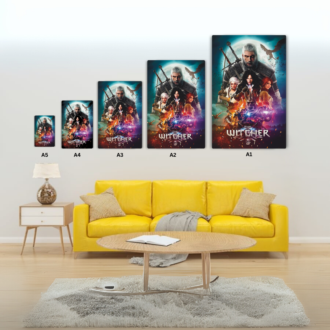 The Witcher Metal Poster