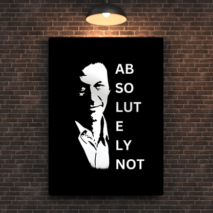 Absolutely Not Metal Poster