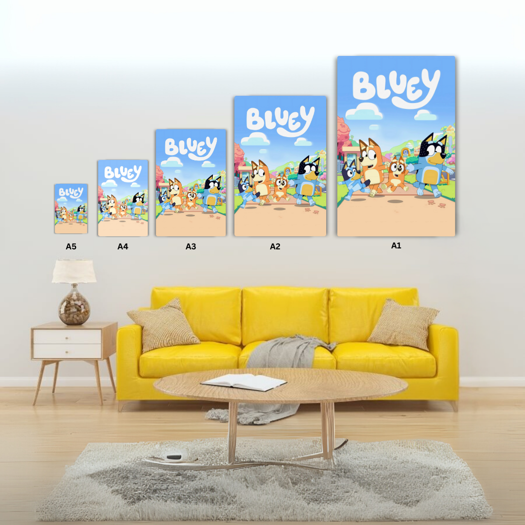 Bluey Metal Poster