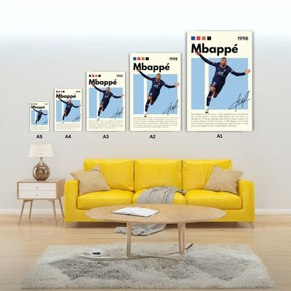 Kylian Mbappé Metal Poster