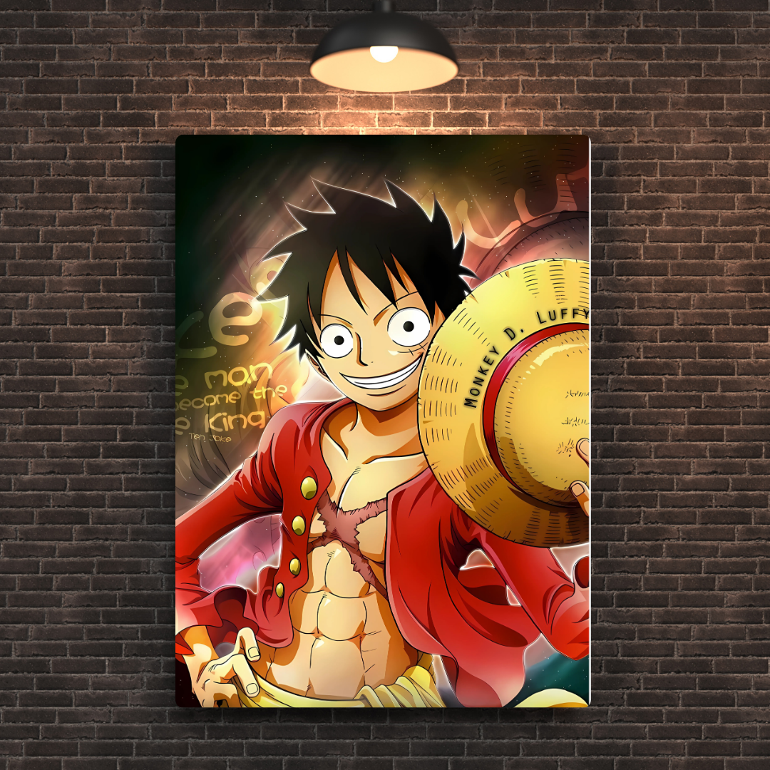 Straw Hat Captain – Luffy Metal Poster