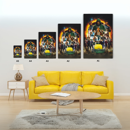 Avengers Doomsday Metal Poster