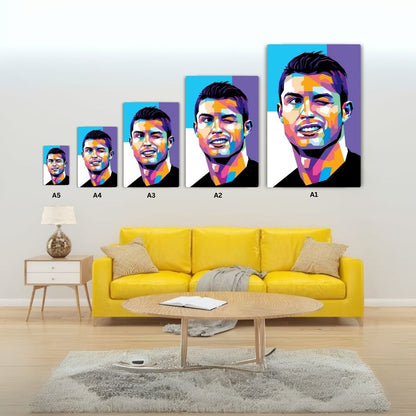 CR7 Pop Art Metal Poster