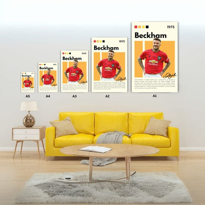 David Beckham Metal Poster