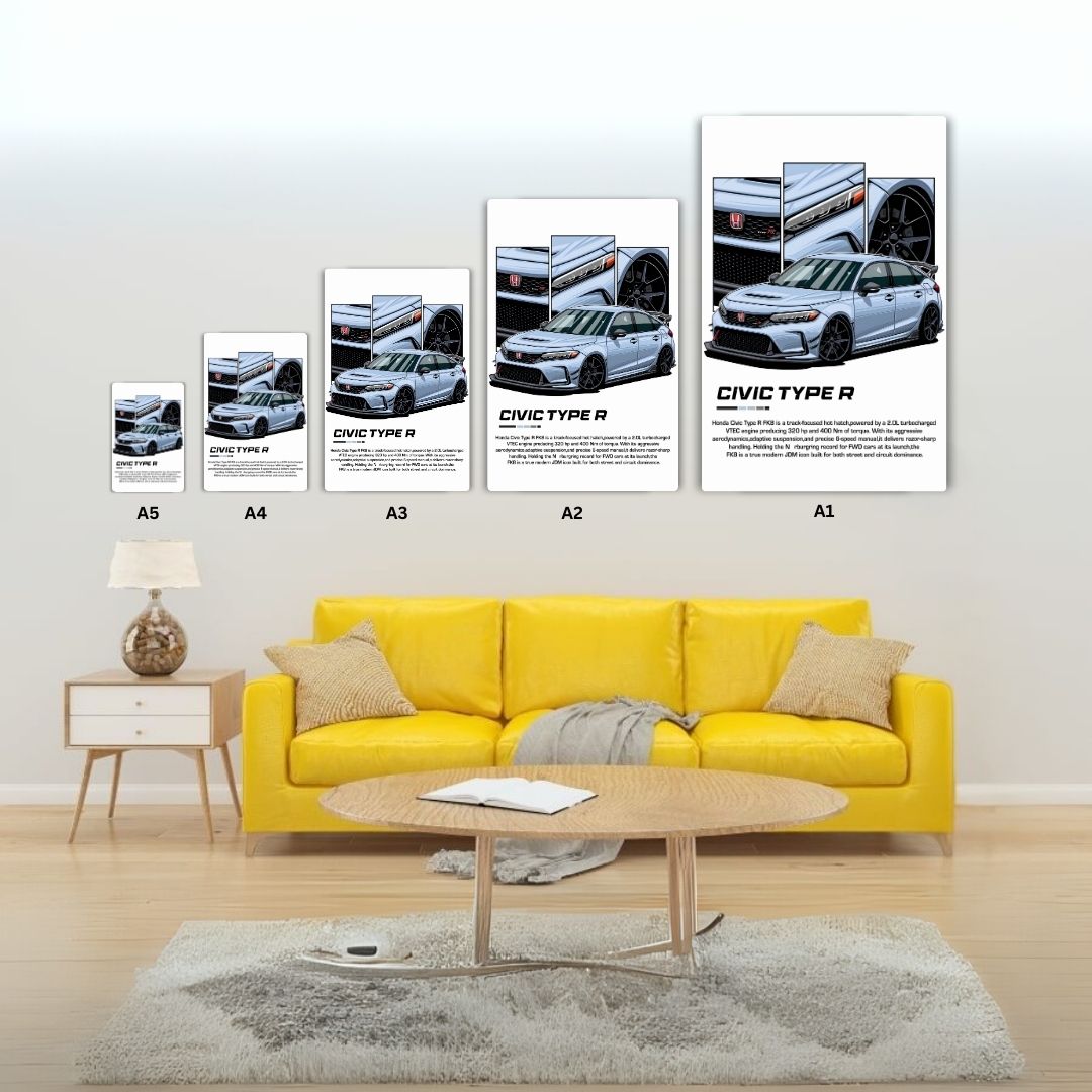 Civic Type R Metal Poster