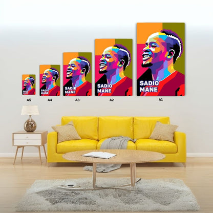 Sadio Mane Metal Poster