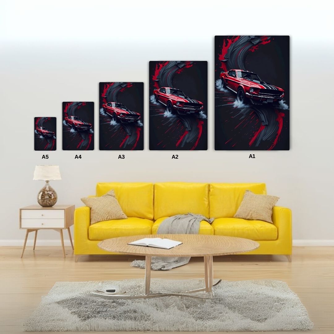 Mustang - Shadow Streak Metal Poster