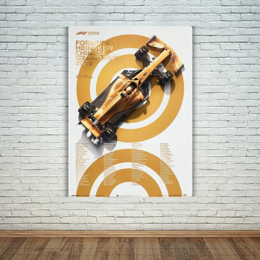 F1 1000th Race Celebration Metal Poster