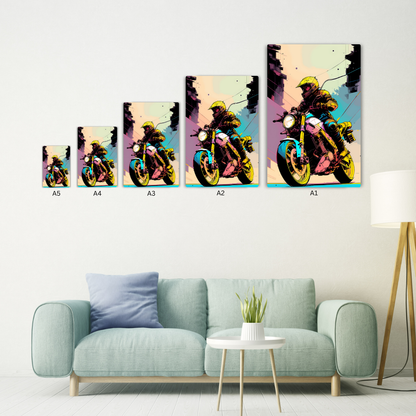 Street Racer Metal Poster